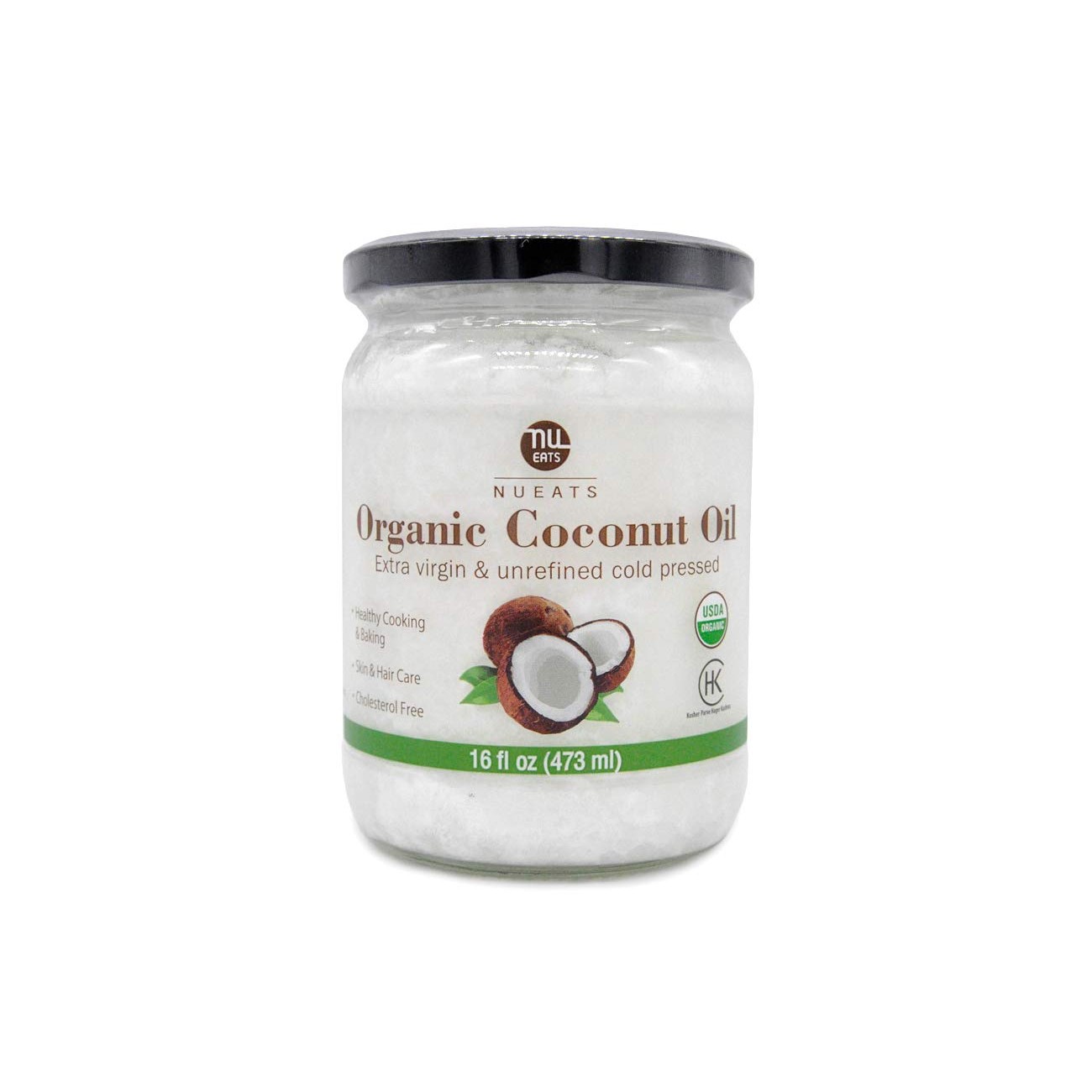 NU EATS ORGANIC COCONUT OIL 16 OZ