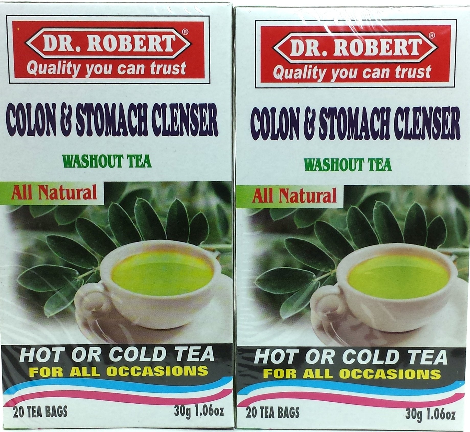Dr Robert Colon & Stomach Cleanser (Washout Tea)    2 PACK
