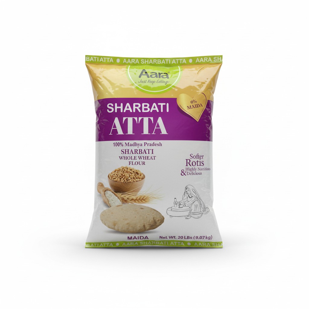 AARA SHARBATI ATTA  20 LBS