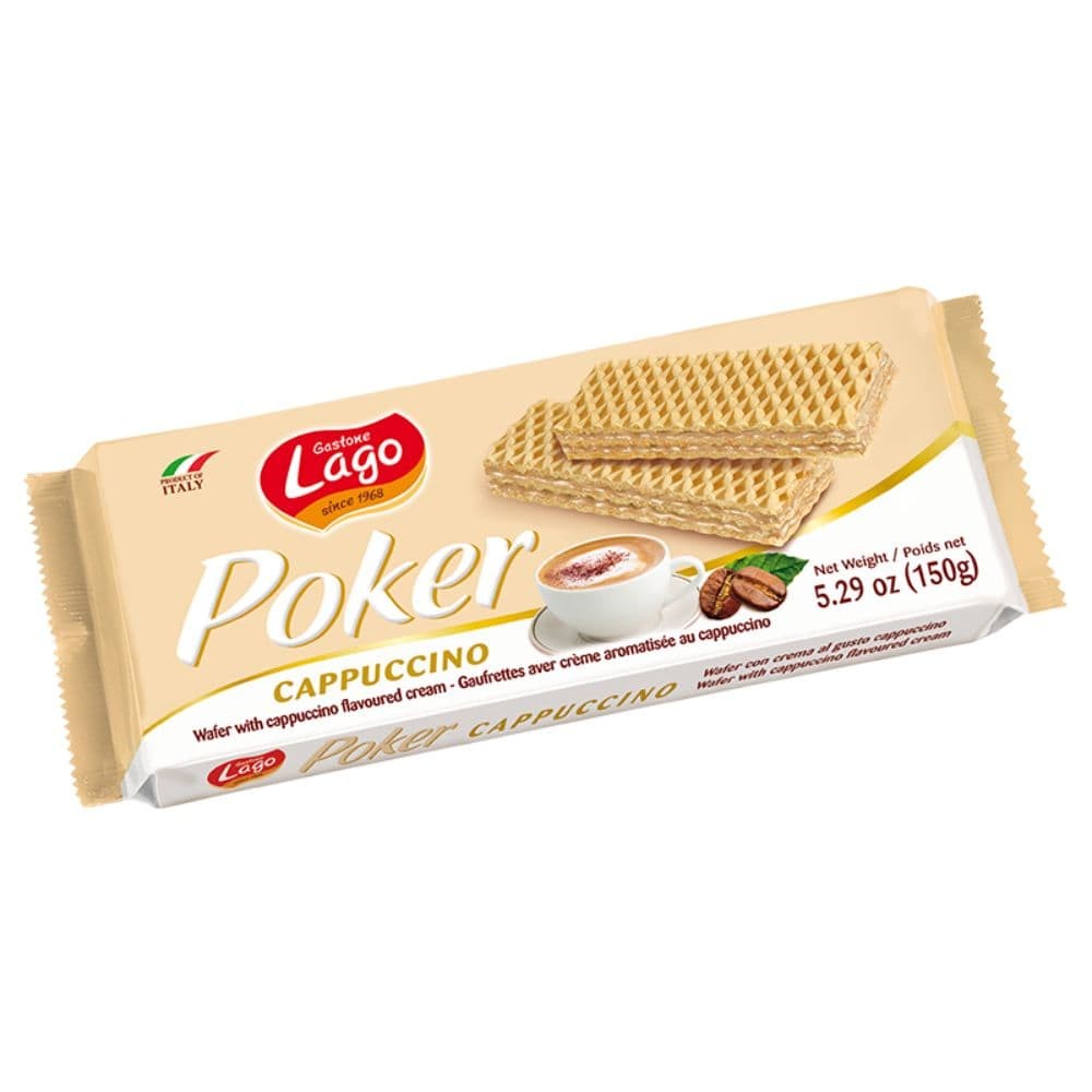 Lago Poker Cappuccino Wafer 150 GM