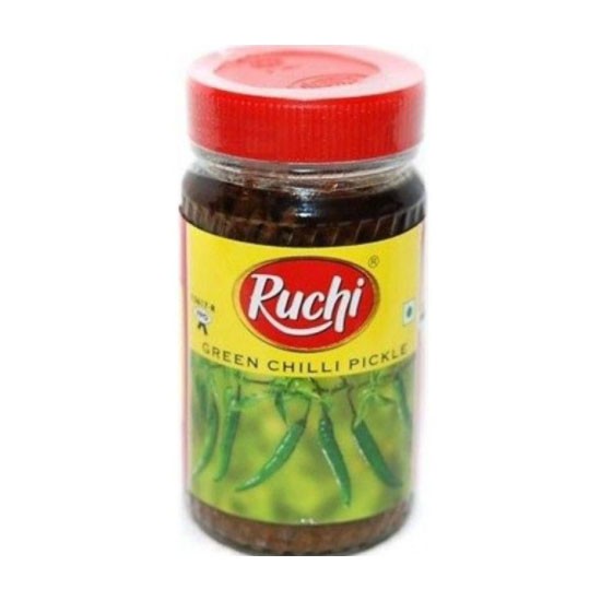 RUCHI GREEN CHILLI PICKLE 300 GM