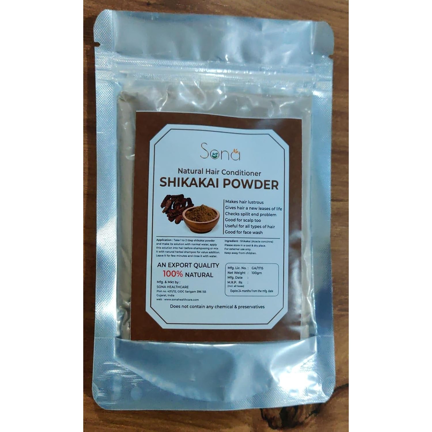 SONA SHIKAKAI POWDER 100 Gm