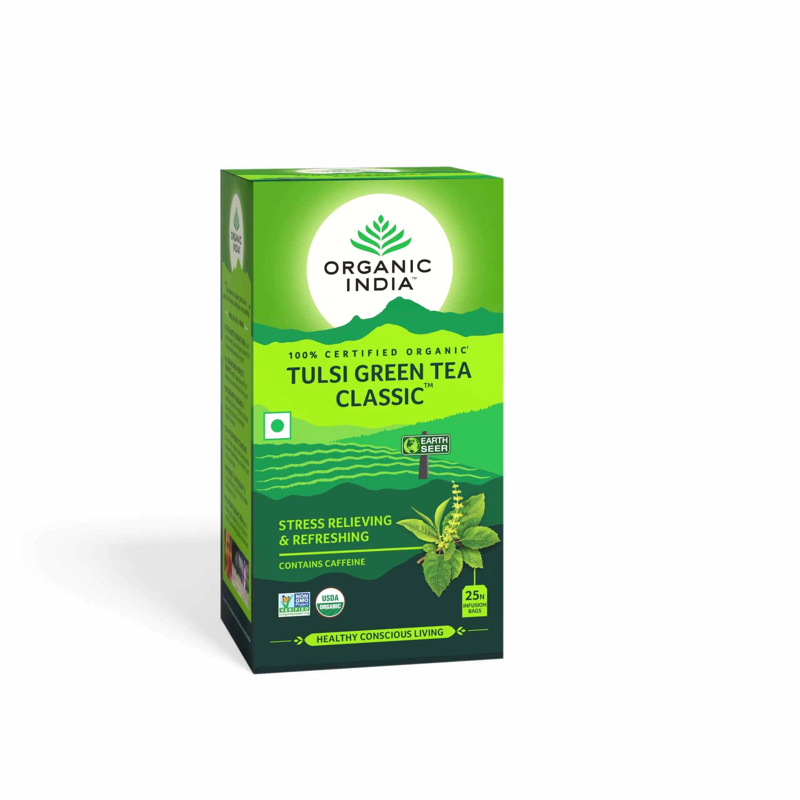 ORGANIC INDIA TULSI GREEN TEA CLASSIC 25 BAG