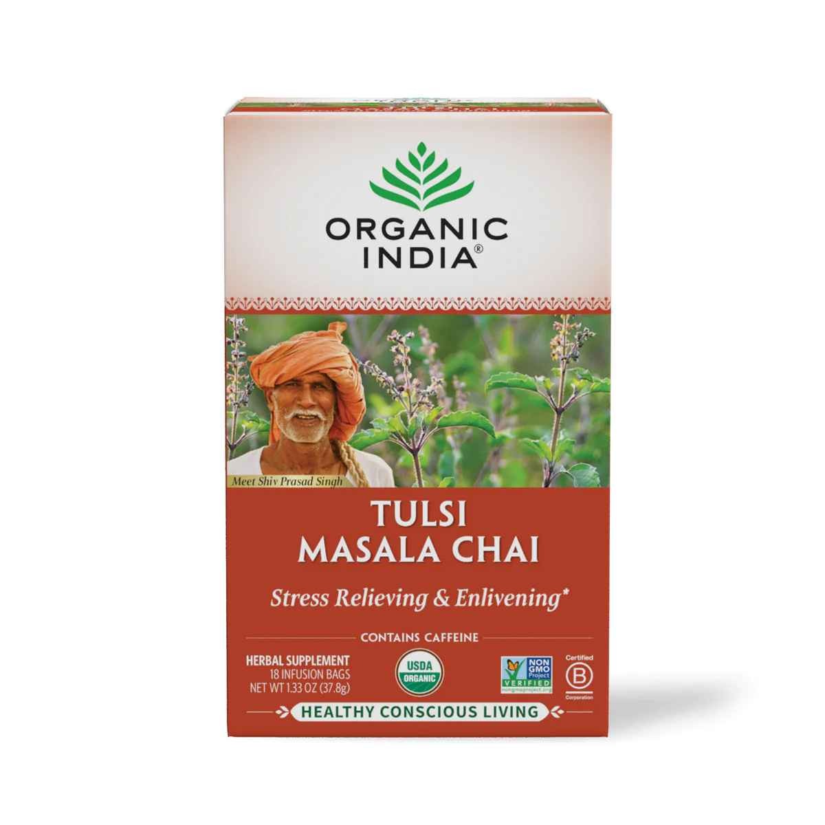 Organic India Tulsi Masala Chai 1.33 OZ