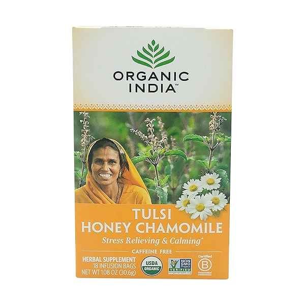 Organic India Tulsi Honey Chamomile Tea 1.08 OZ