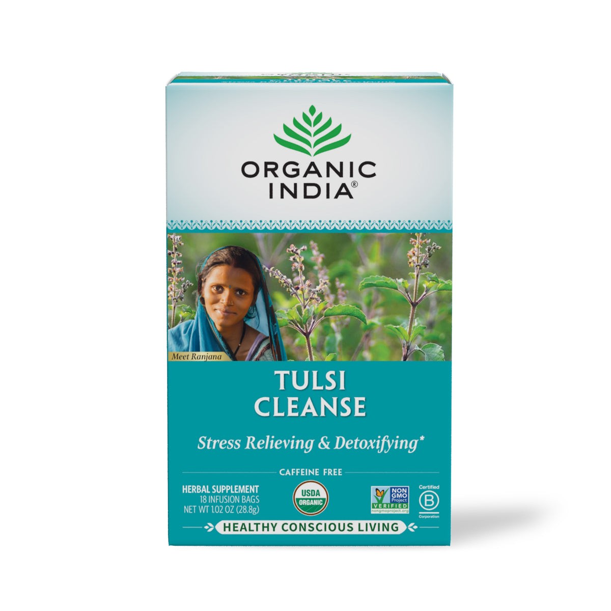 Organic India Tulsi Cleanse Tea 1.02 OZ