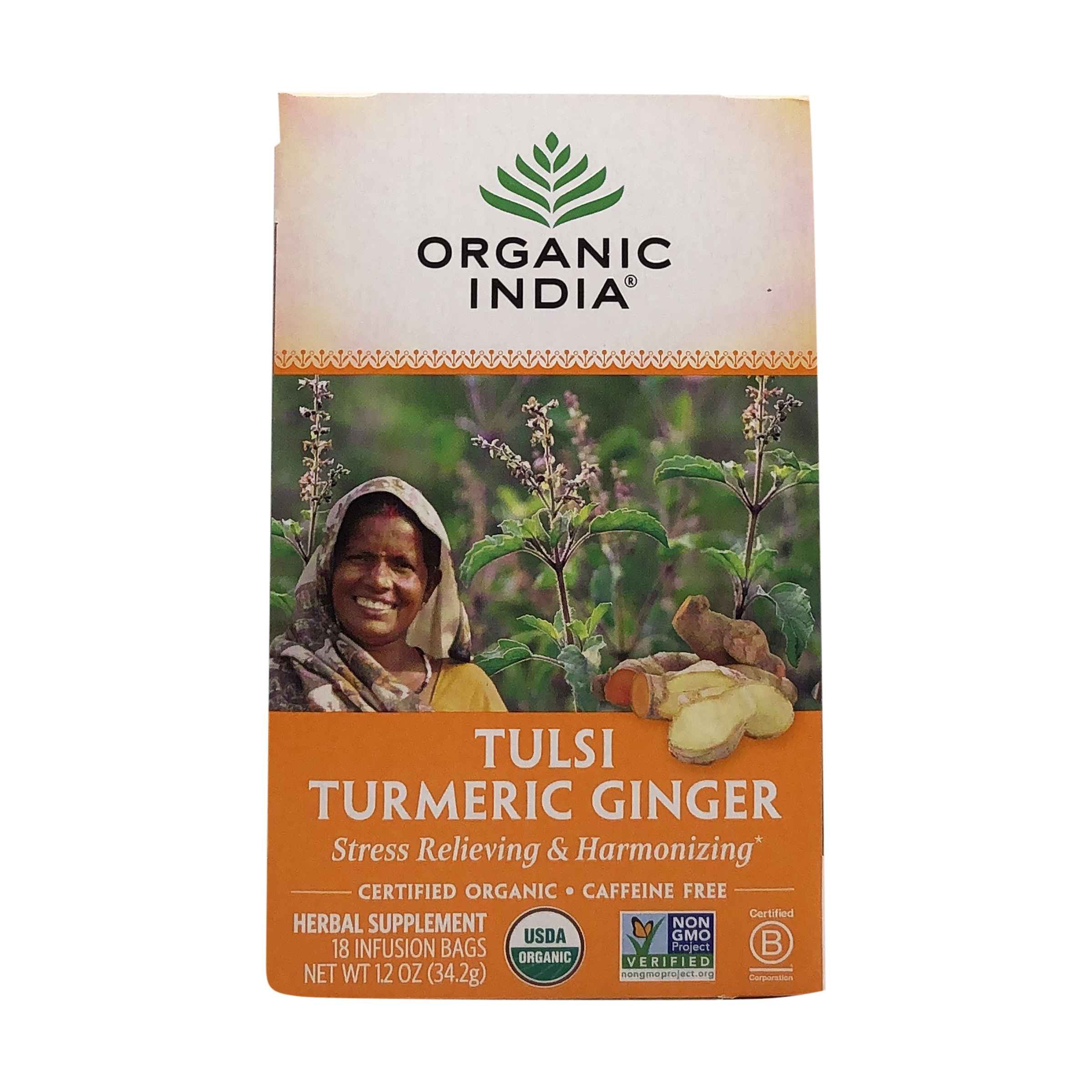 Organic India Tulsi Turmeric Ginger Tea 1.2 OZ