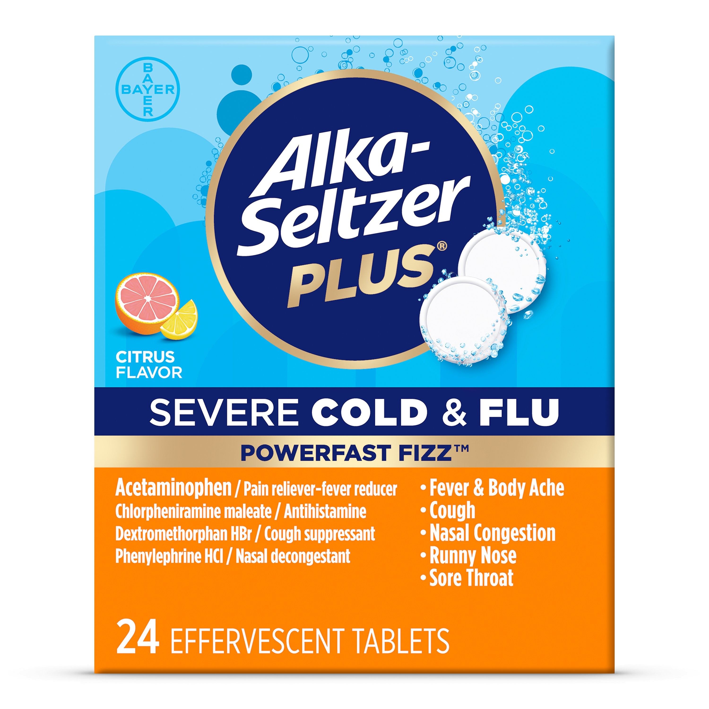 ALKA SALZER COLD&FLU 24 COUNT