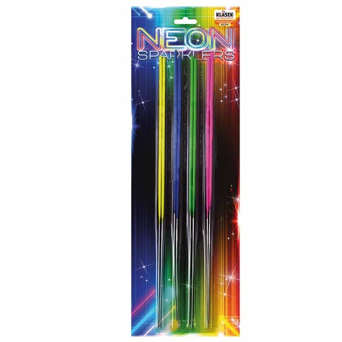 Multicolor Neon Sparklers 4 PCS