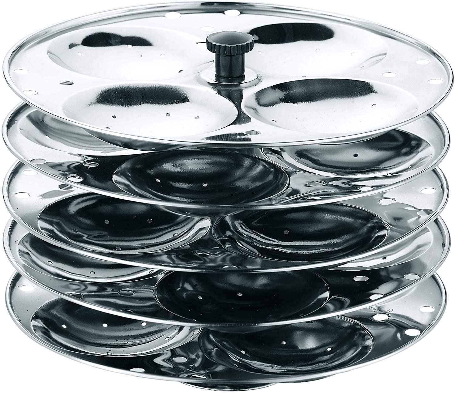 SUPER SHYNE STAINLESS IDLI STAND 1 PCS