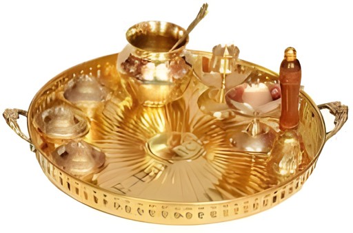 Brass Pooja Thali 12 1 EACH