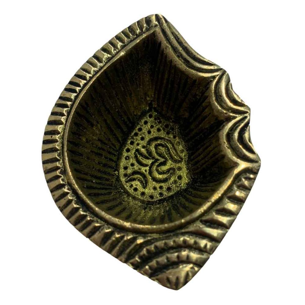 Brass Diya With Ohm 1 EACH