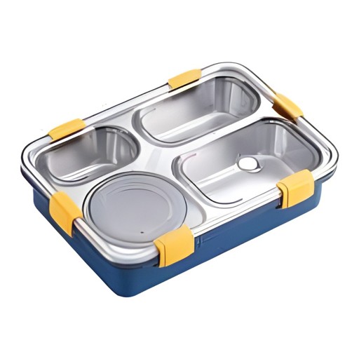Tiffin Box 4 Sections Piece Of India 1 Each