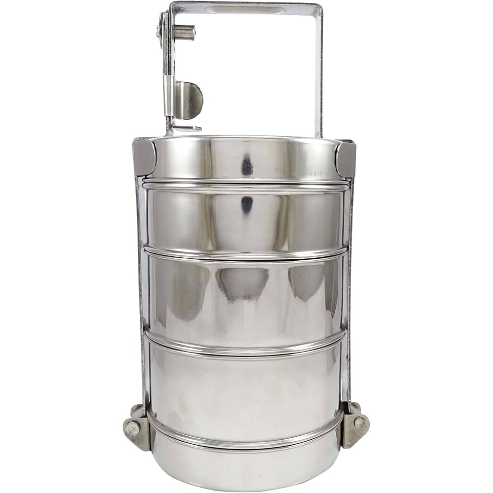 Super Shyne Tiffin Box 3 Tier 1 EACH