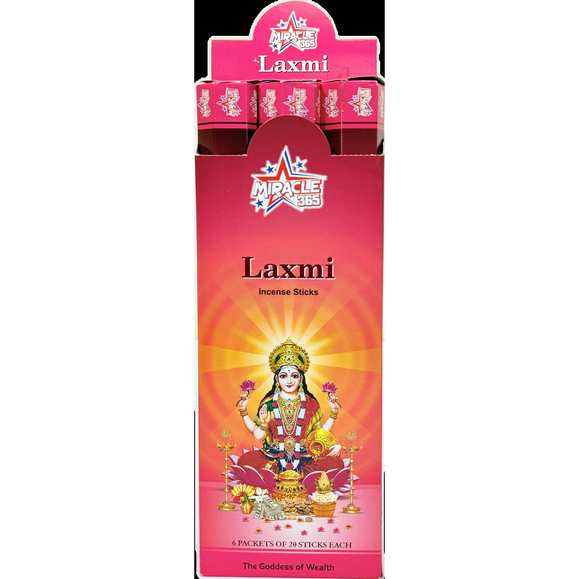 Miracle365 Laxmi Incense 120 PCS