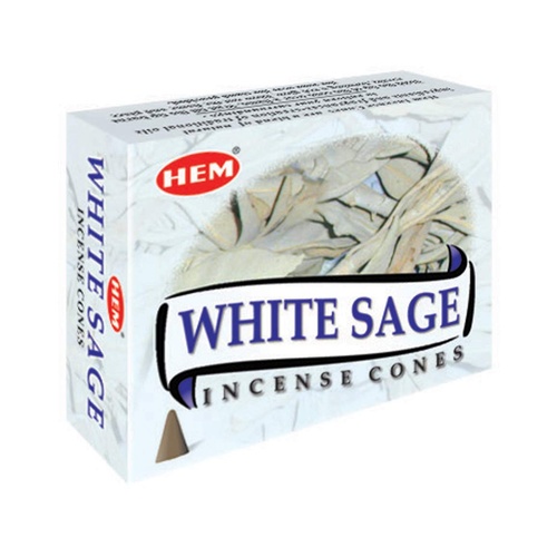Flute White Sage Cone Incense 1 PACK