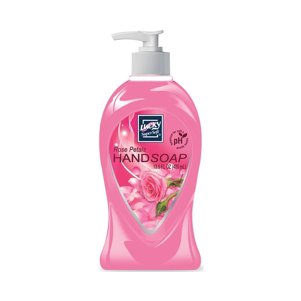 LUCKY HAND SOAP ROSE PETAL 13.5 OZ