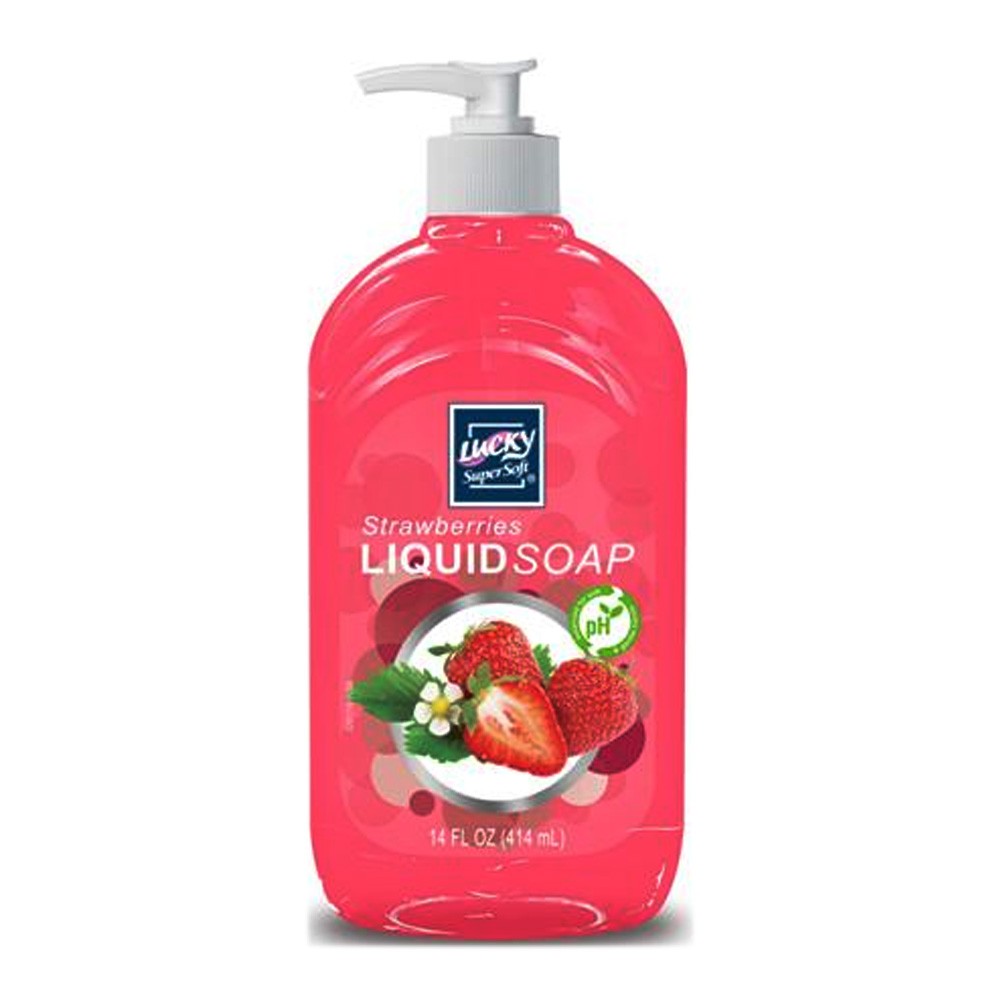 LUCKY LIQUID HAND SOAP STRAWBERRIES 14 OZ
