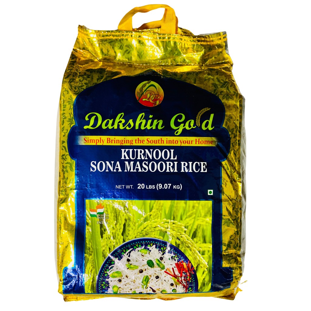 Dakshin Gold Sona Masoori Rice  20 LBS