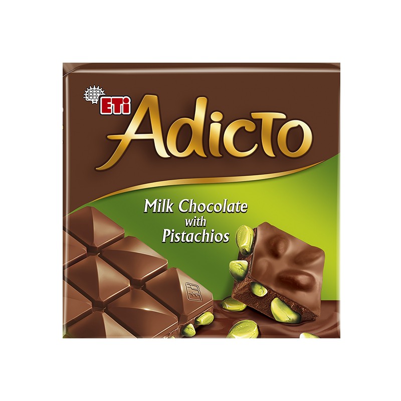 ADICTO CHOCOLATE W PISTACHIO ETI 60 GM