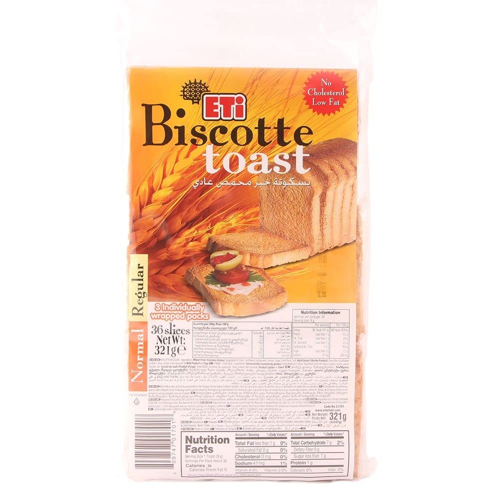 REGULAR TOAST ETI 375 GM