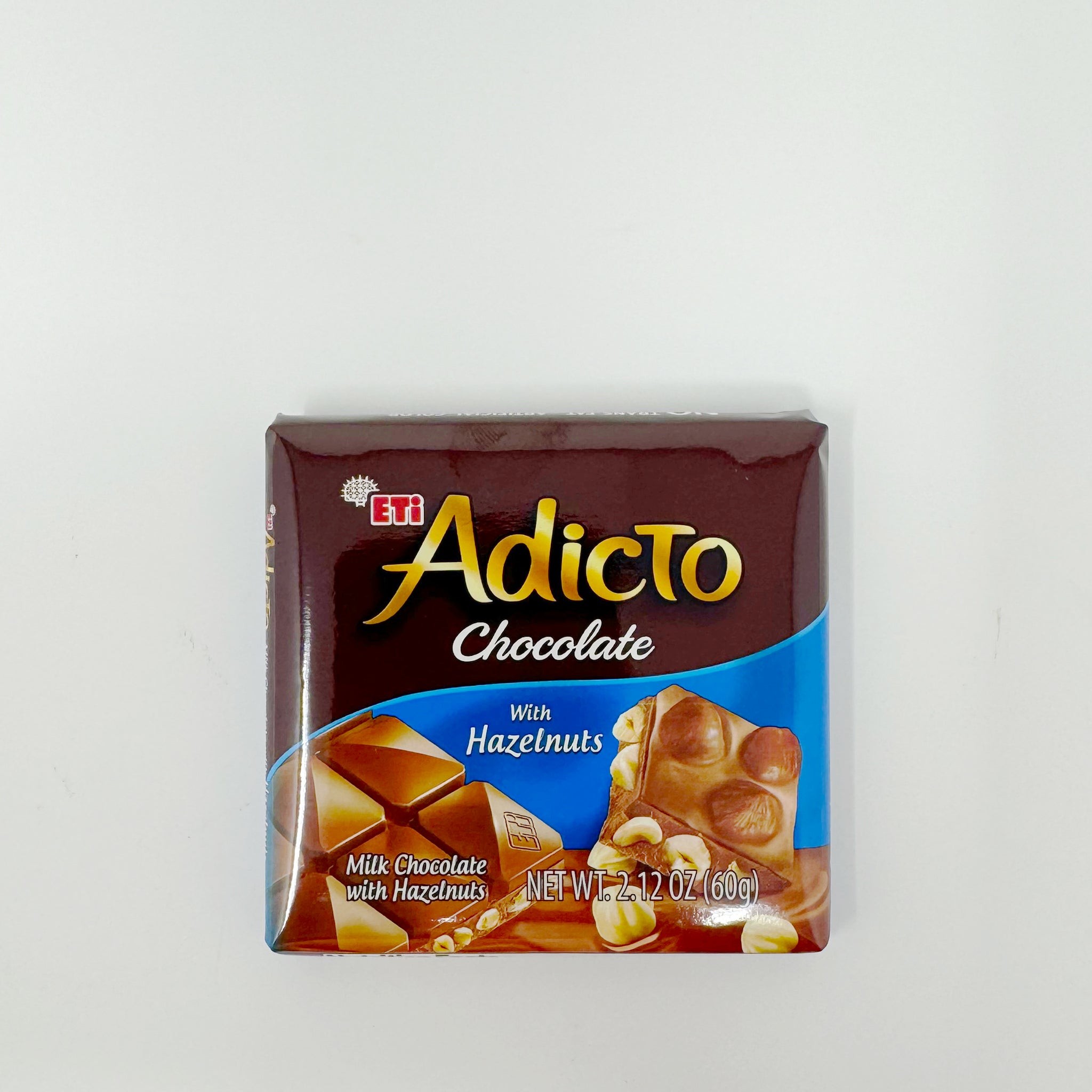 ETI ADICTO CHOCOLATE W/HAZELNUTS 2.12 OZ