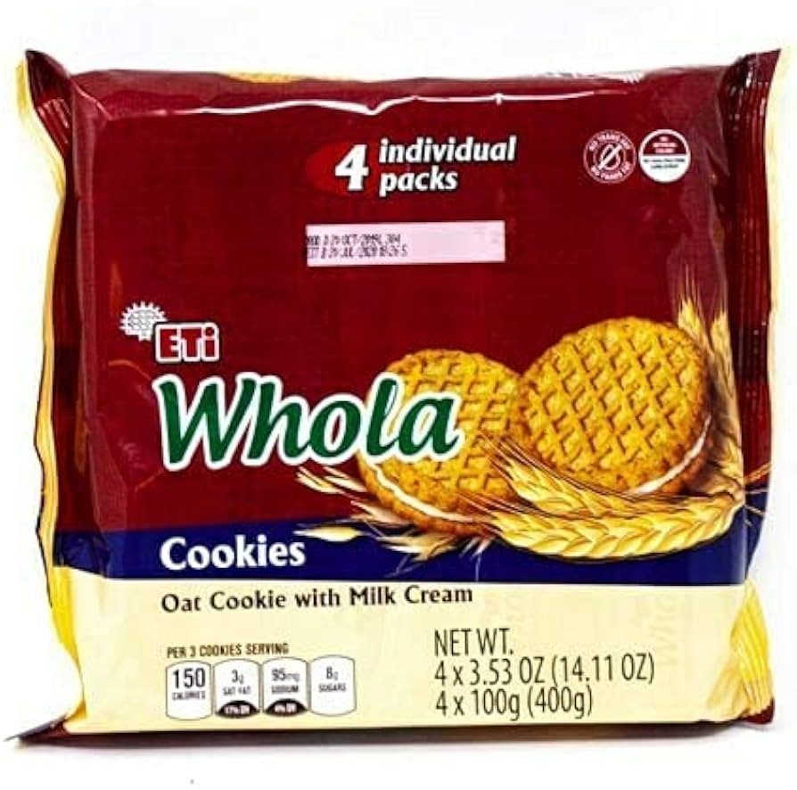 ETI WHOLA OAT COOKIES WITH MILK CREAM 400 GM