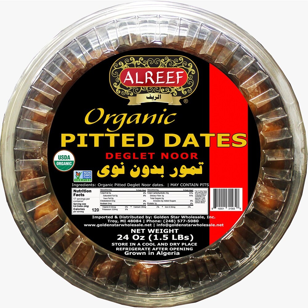 Alreef Organic Pitted Dates 24 OZ
