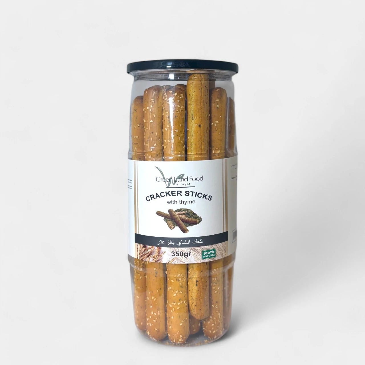 GREEN LAND CRACKER STICKS W/THYME 350 GM