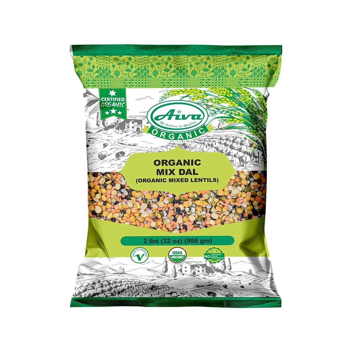 Aiva Organic Mix Dal 2 LBS