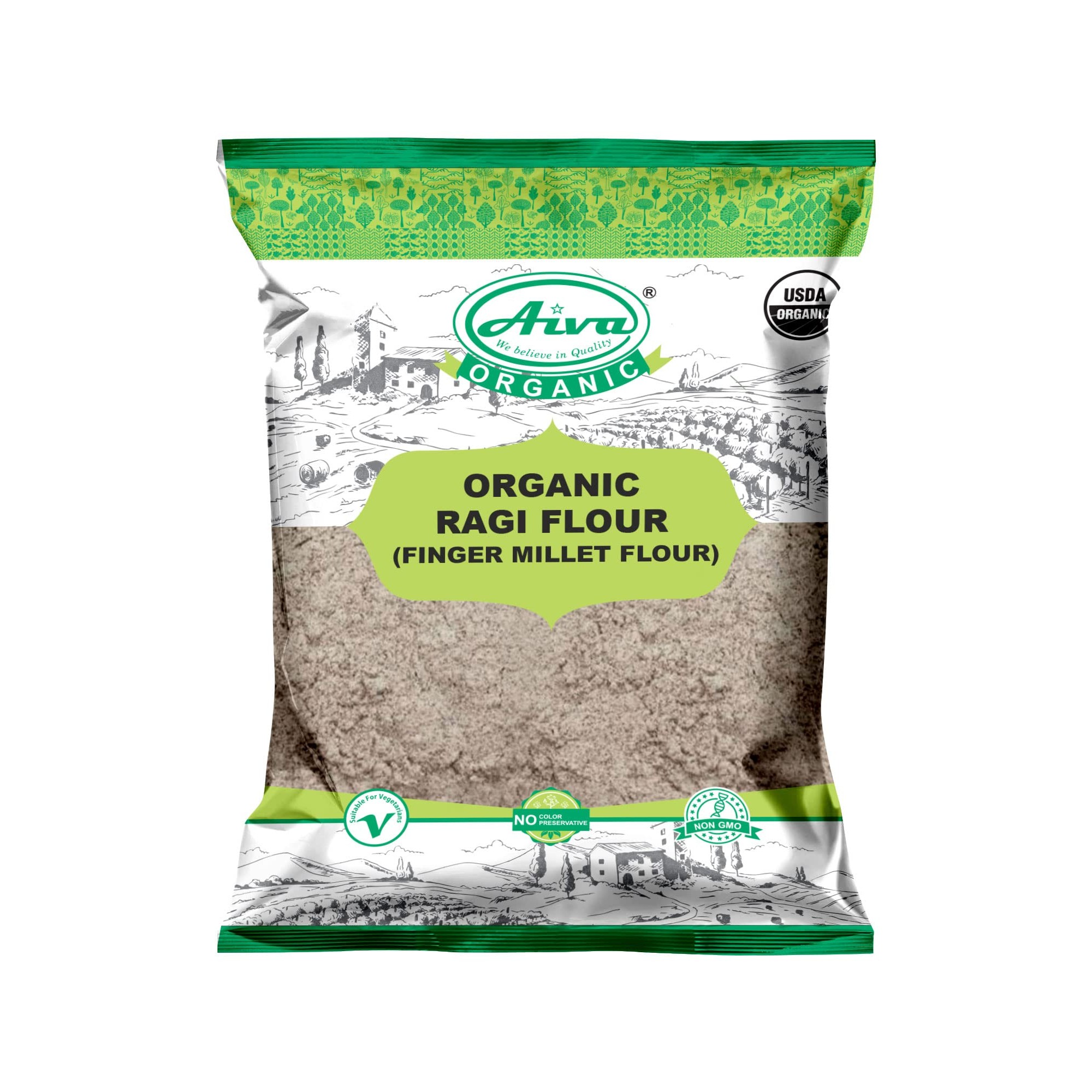 Aiva Org Ragi Flour 2 LBS