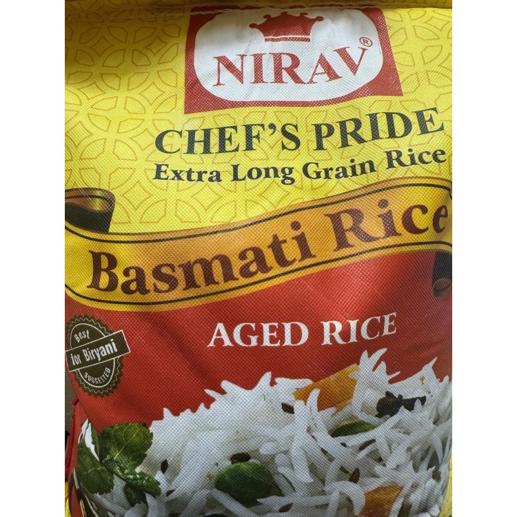 NIRAV CHEFS PRIDE RICE 20 LBS