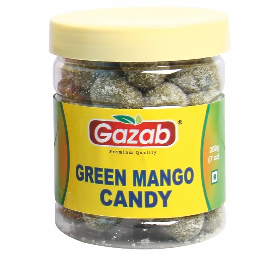 GAZAB GREEN MANGO CANDY 200 GM