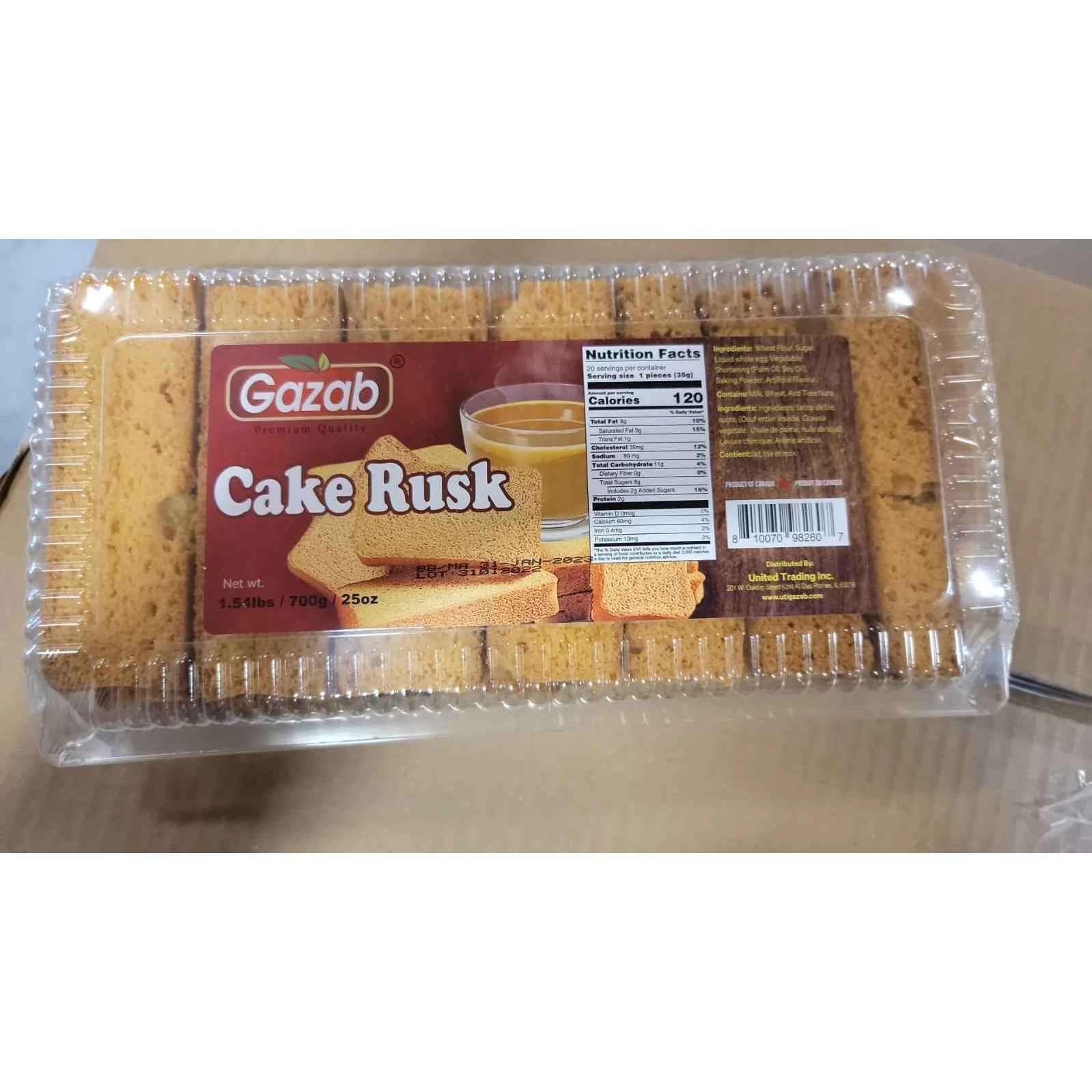 Gazab Cake Rusk 700 GM