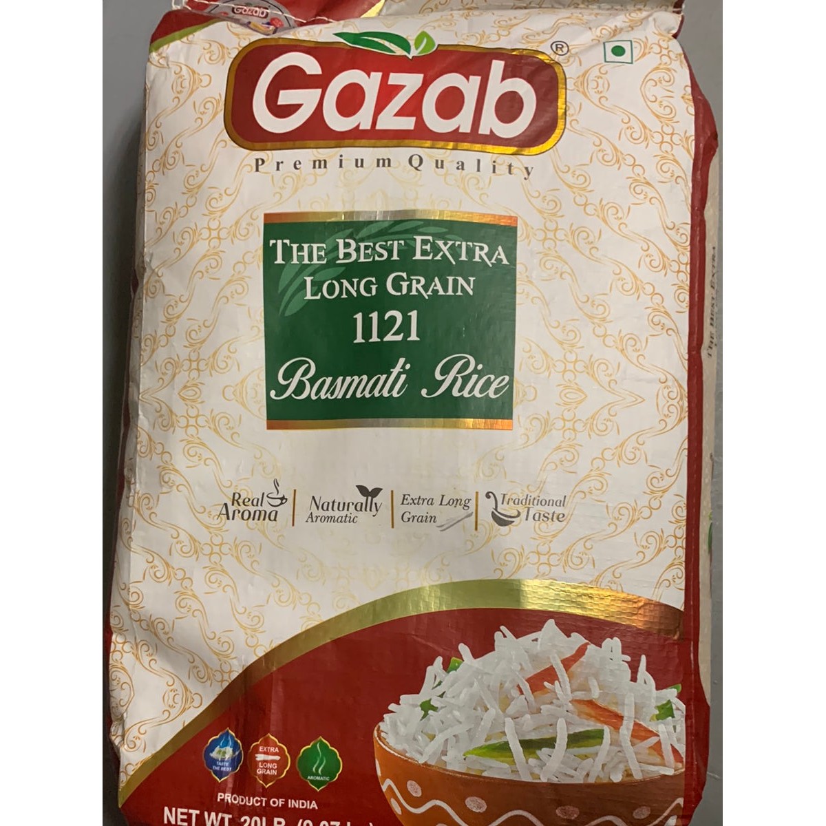 Gazab Basmati Rice 20 LBS