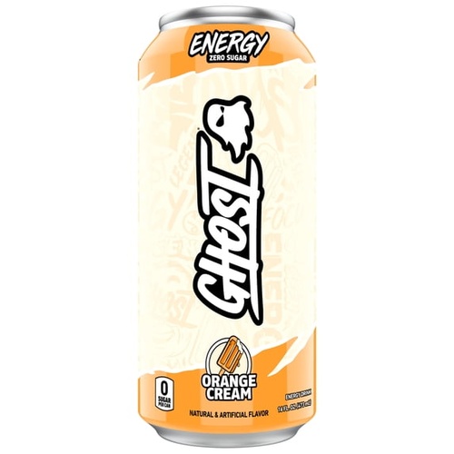 GHOST ZERO ORANGE CREAM 16 OZ