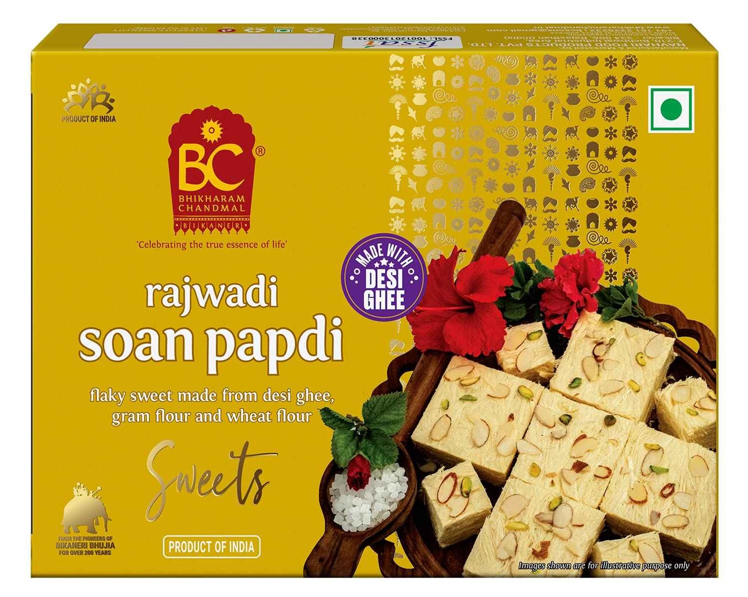 BC Rajwadi Soan Papdi 200 GM