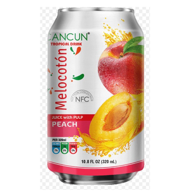 CANCUN PEACH JUICE W/PULP                1 OZ