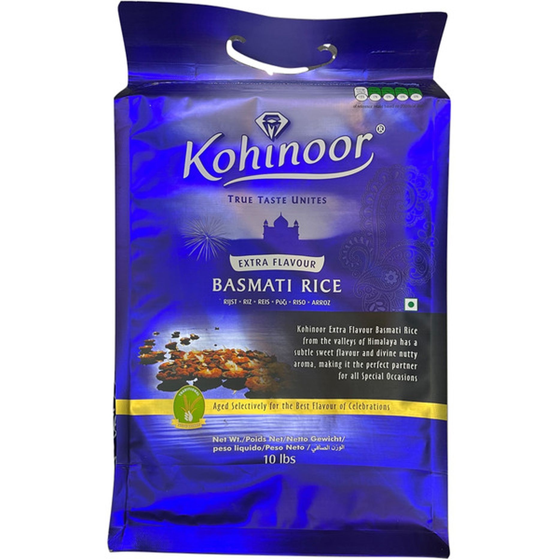 KOHINOOR PLATINUM BASMATI RICE 10 LBS