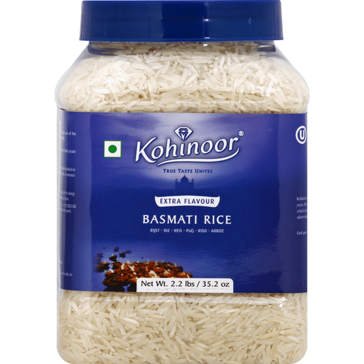 KOHINOOR BASMATI EXTRA FLAVOUR JAR 2.2 LBS