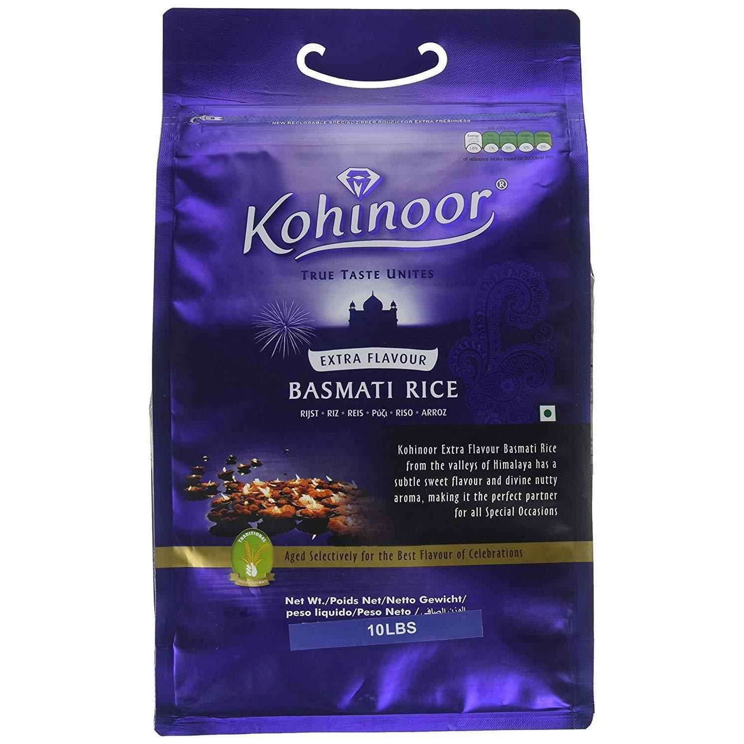 Kohinoor Extra Flavour Basmati Rice 10 LBS