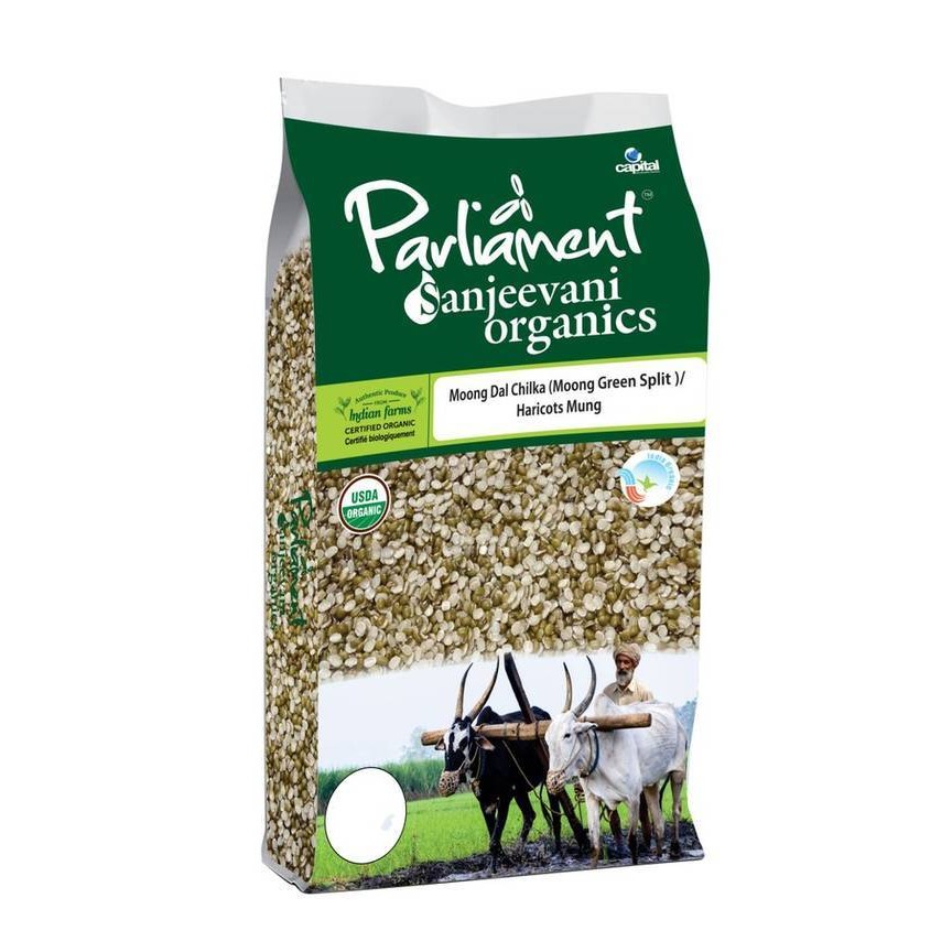 ORGANIC MOONG DAL CHILKA PARLIAMENT SANJEEVANI 4 LBS