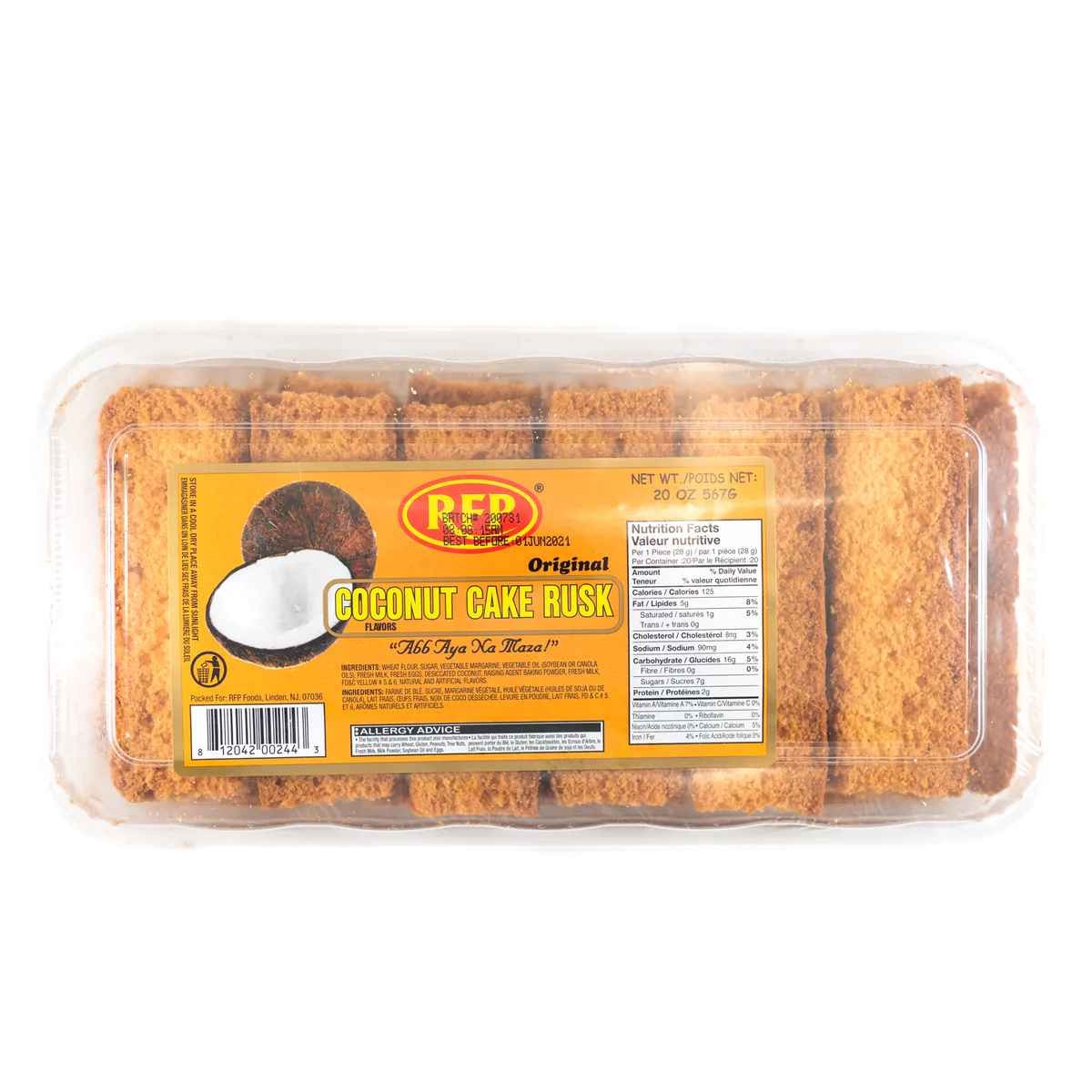 COCONUT CAKE RUSK RFP 16 OZ