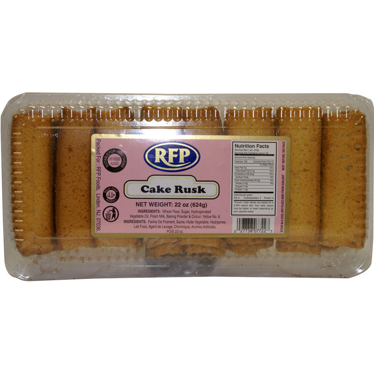 RFP Cake Rusk 22 OZ