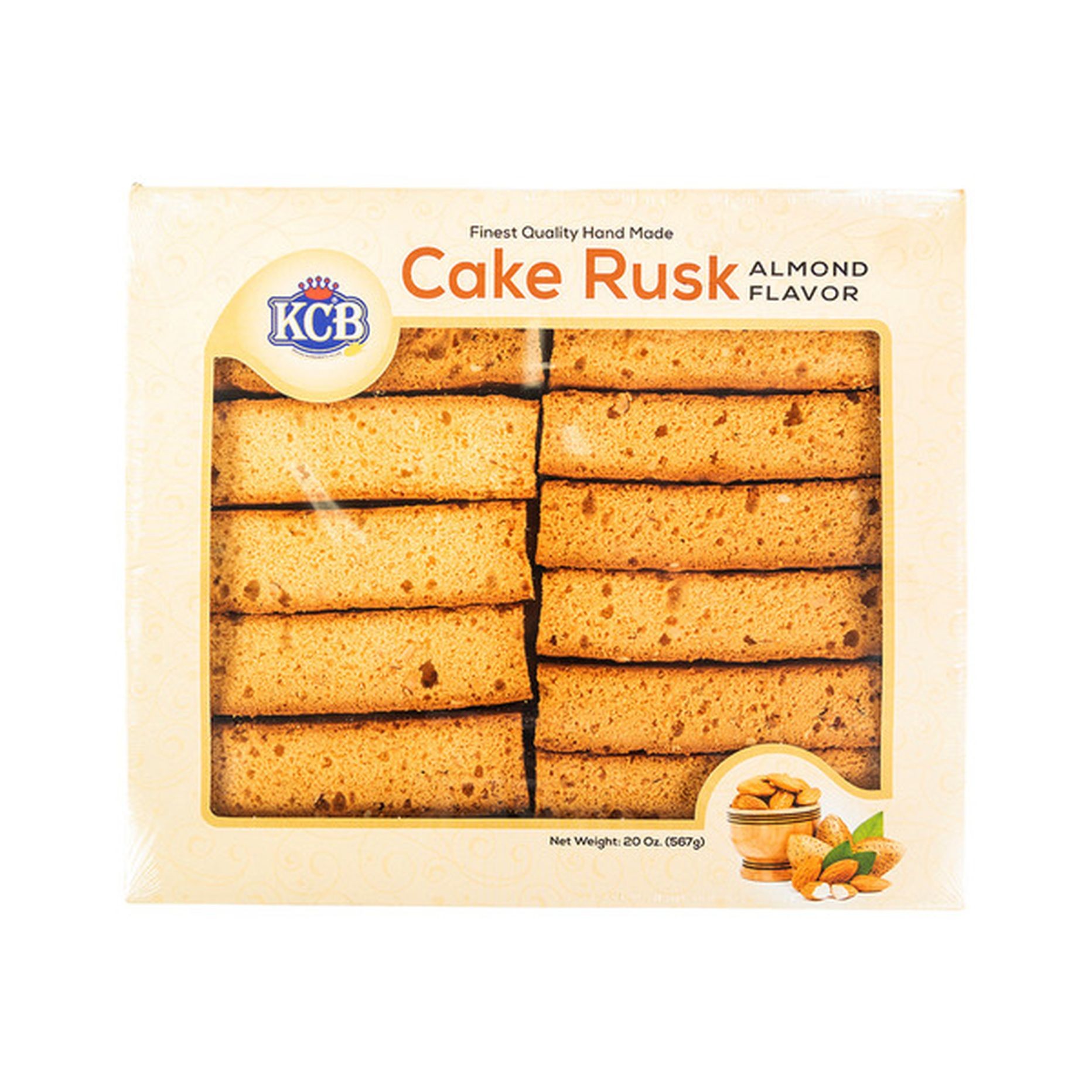 CAKE RUSK ALMOND KCB 23 OZ