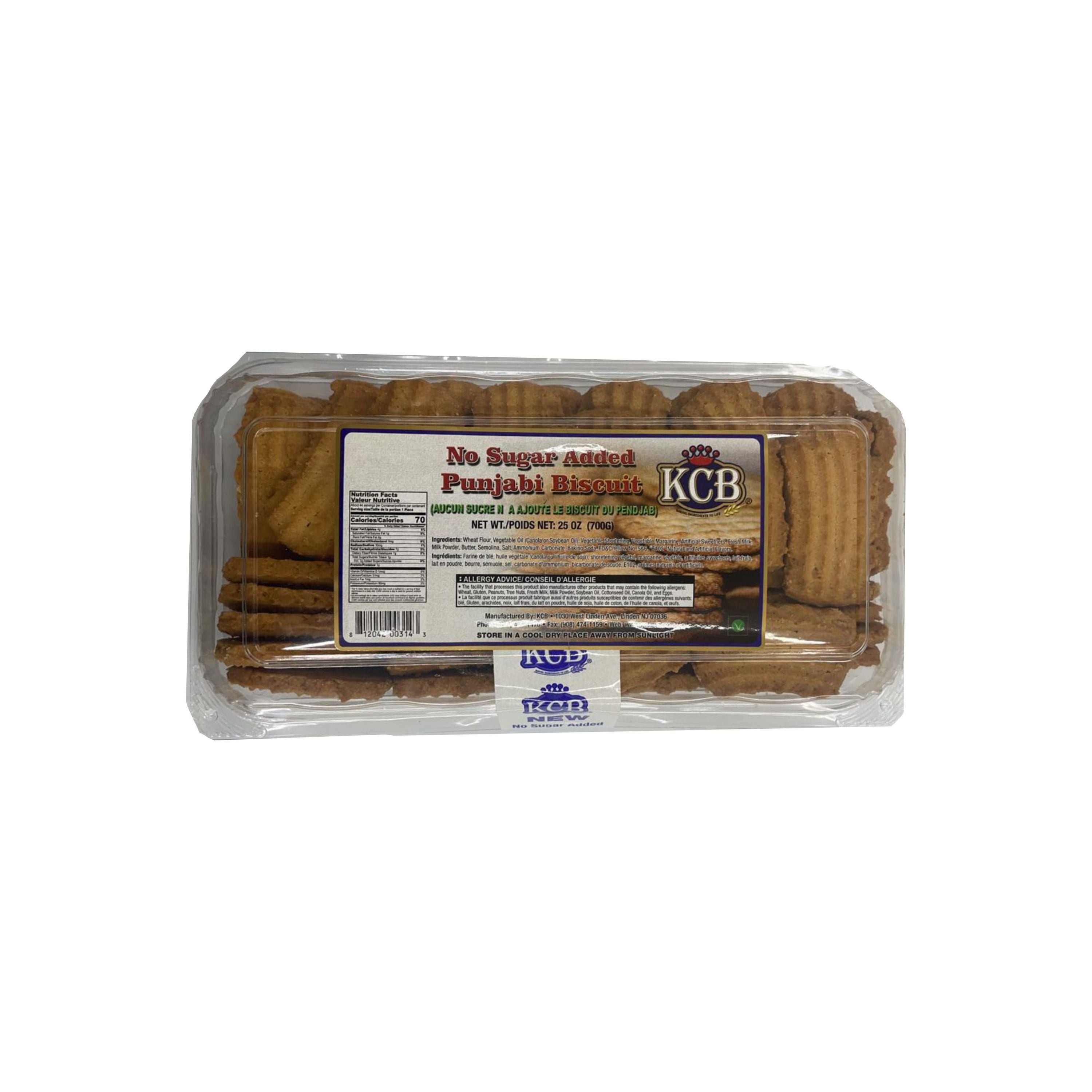 KCB NO SUGAR ADDED PUNJABI BISCUIT 25 OZ