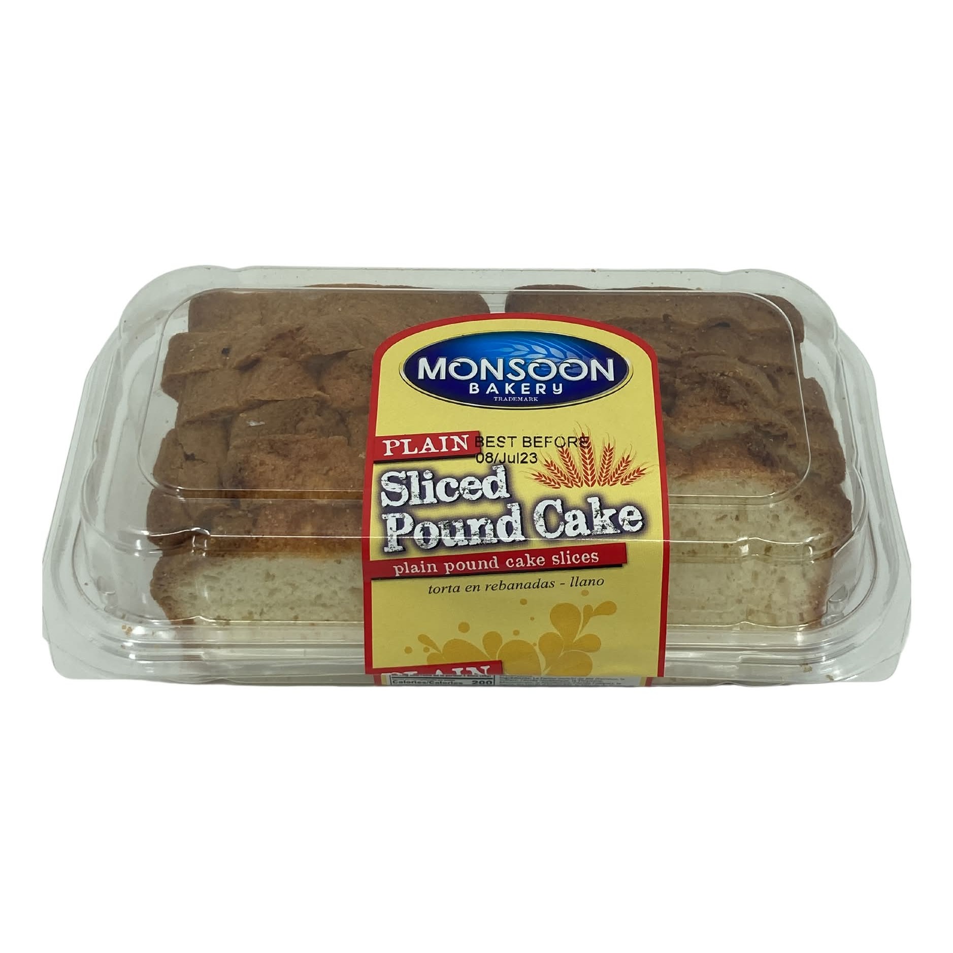 Monsoon Plain Sliced Pound Cake 10 OZ