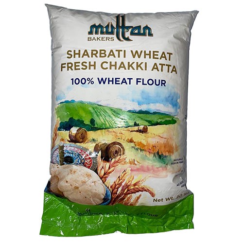 Multan Bakers Sharbati Wheat Flour 20 Lbs
