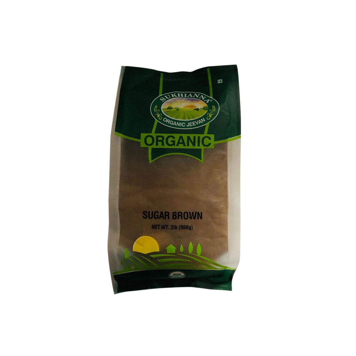 SUKHIANNA ORGANIC SUGAR BROWN 2 LBS