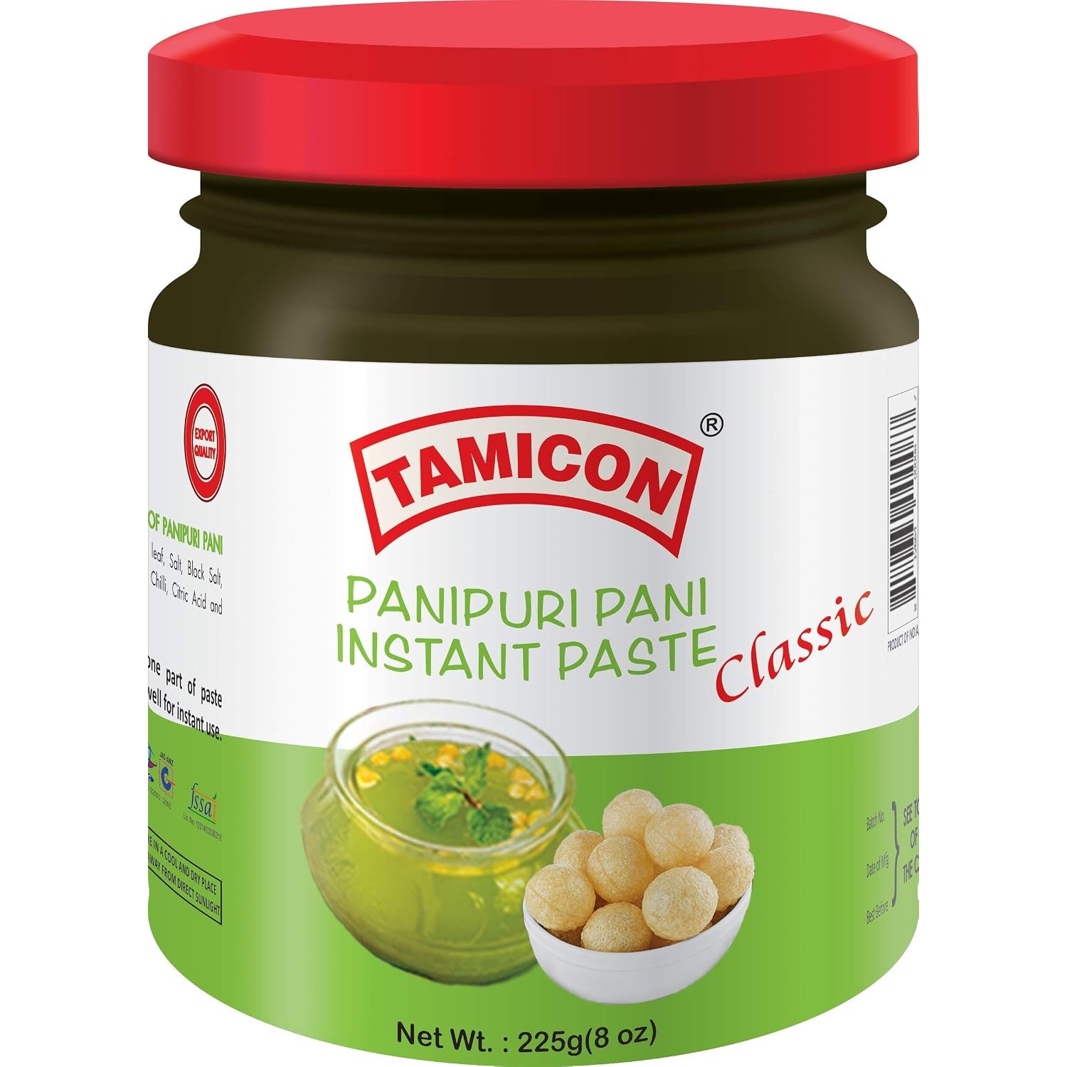 Tamicon Pani Puri Paste (Glass Jar) 225 GM